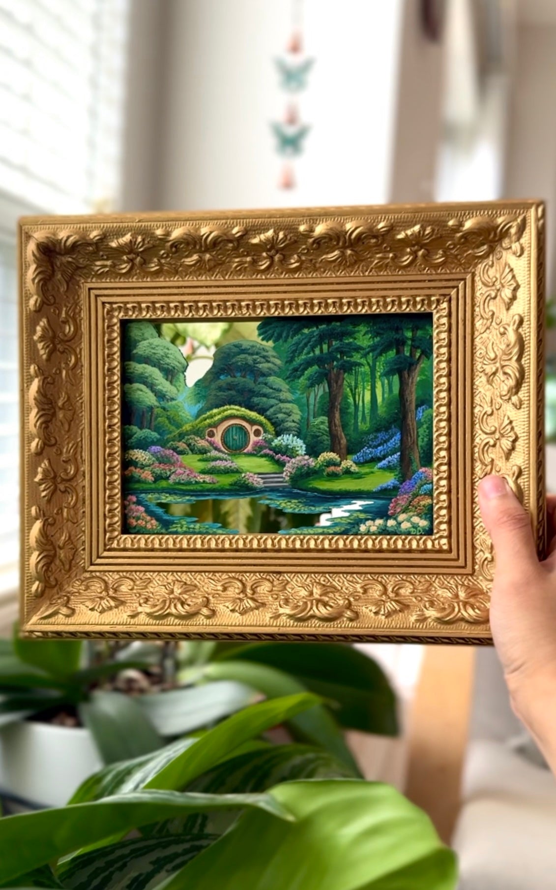 "Our Time Together" - Hand Painted Landscape Mirror Wall Art