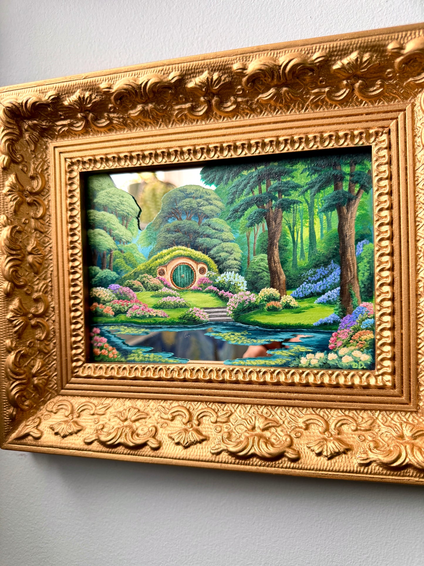 "Our Time Together" - Hand Painted Landscape Mirror Wall Art