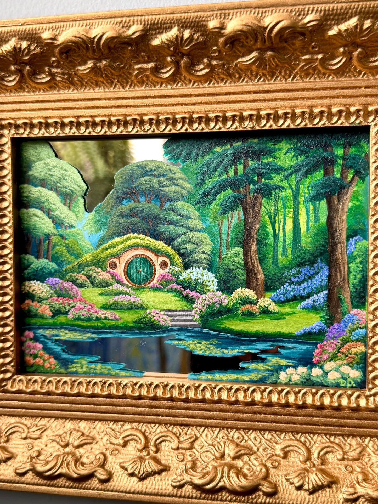 "Our Time Together" - Hand Painted Landscape Mirror Wall Art