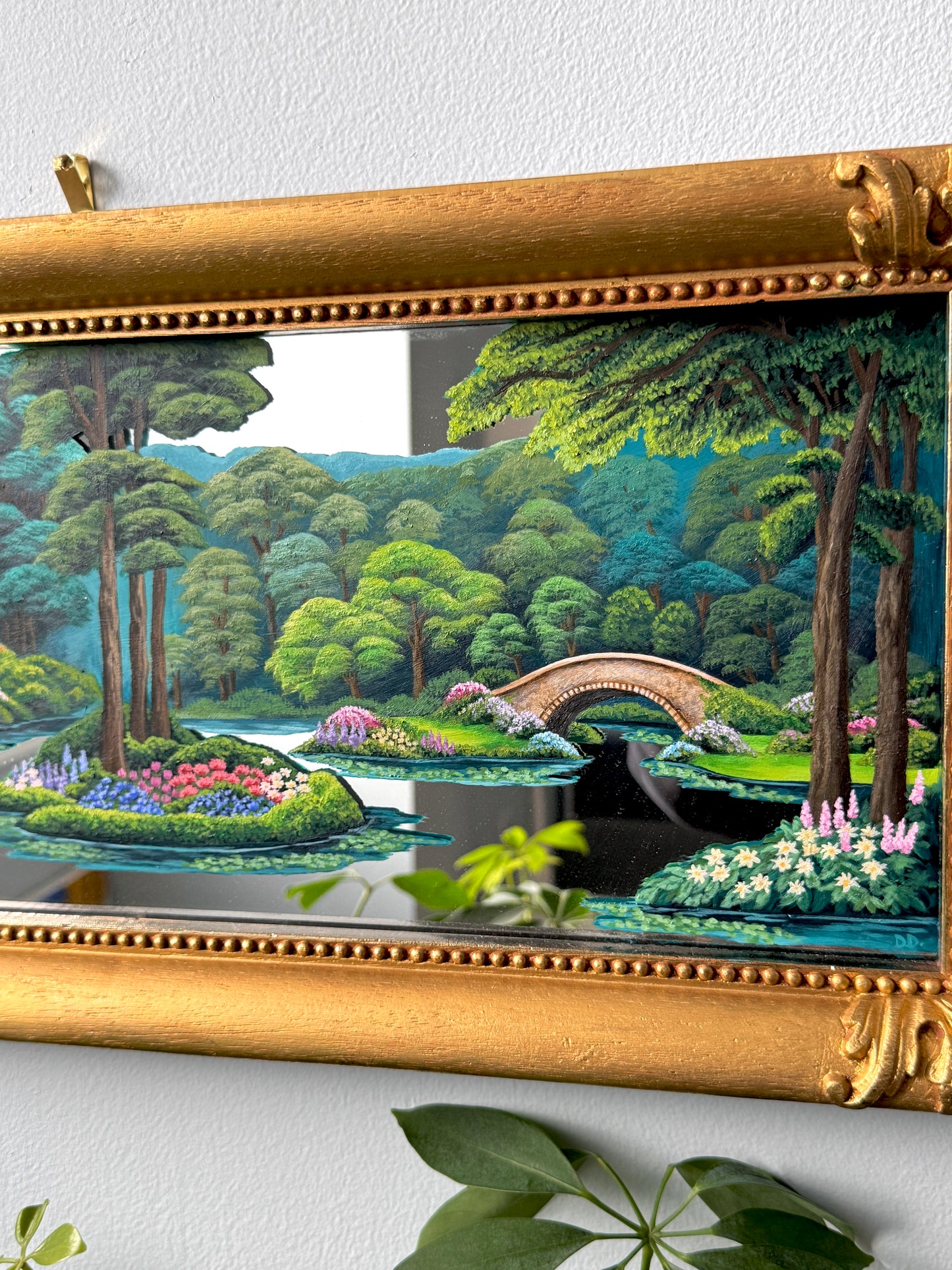 "Our Adventures Together" - Hand Painted Landscape Mirror Wall Art