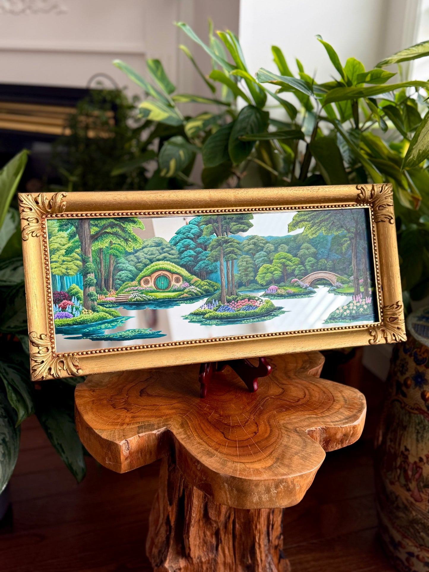 "Our Adventures Together" - Hand Painted Landscape Mirror Wall Art