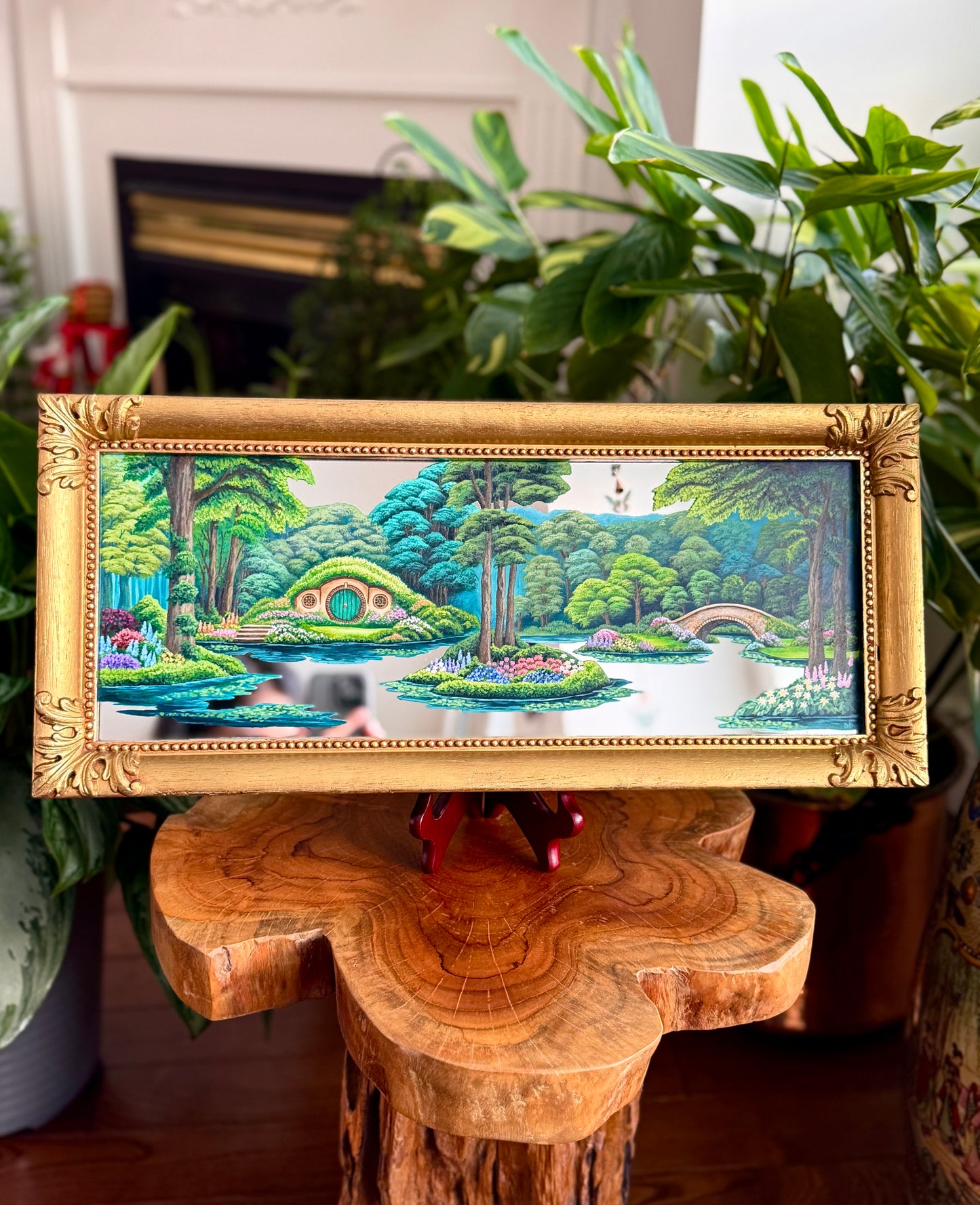 "Our Adventures Together" - Hand Painted Landscape Mirror Wall Art