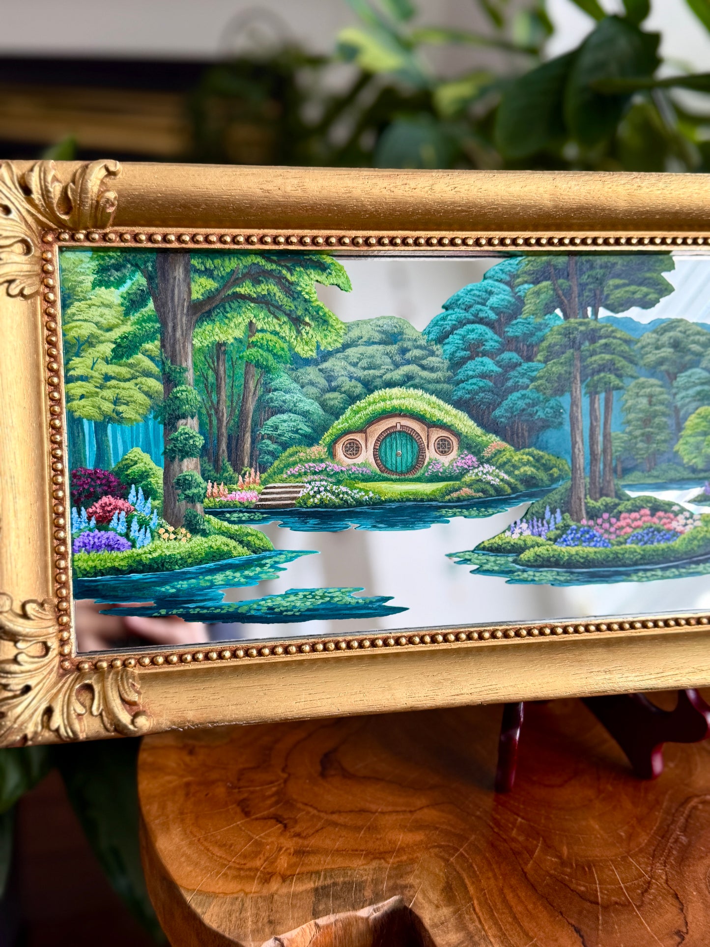 "Our Adventures Together" - Hand Painted Landscape Mirror Wall Art