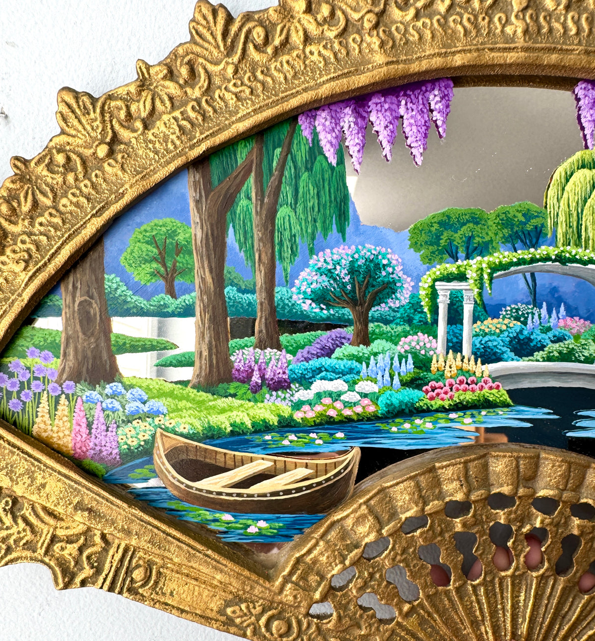 “Our Little Life” - Hand Painted Landscape Mirror Art