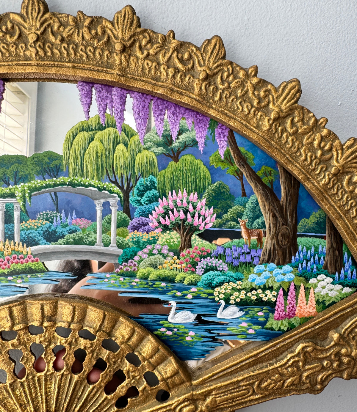 “Our Little Life” - Hand Painted Landscape Mirror Art